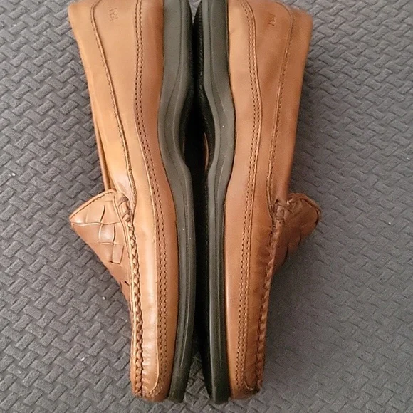 Johnston & Murphy Brown Woven Leather Loafer Style 20 8436 SZ 9.5 M - Picture 4 of 10